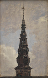 constantin-hansen-trumpets-towers-spire-kronborg-study-art-print-fine-art-reproduction-wall-art-id-a32j6w7dv