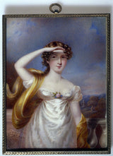 х-миллетт-1815-портрет-госпођице-Францес-мариа-келли-глумица-и-певачица-уметност-штампа-фине-арт-репродукција-уметност на зиду