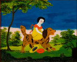 unknown-little-girl-on-dog-art-print-fine-art-reproduction-wall-art-id-a3795ohli