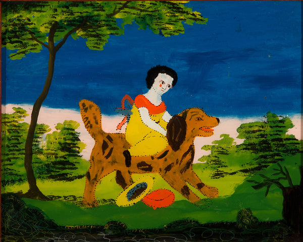 unknown-little-girl-on-dog-art-print-fine-art-reproduction-wall-art-id-a3795ohli