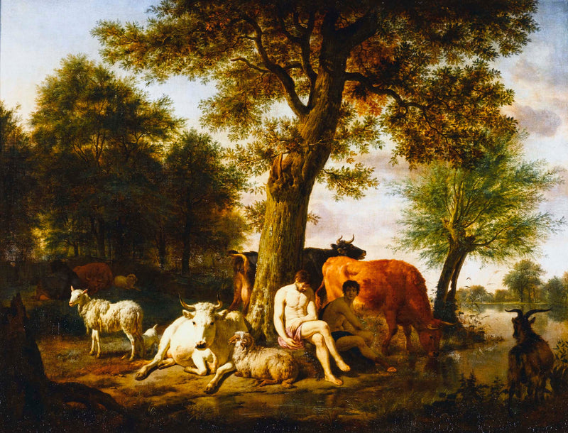 adriaen-van-de-velde-1665-mercury-argus-and-io-art-print-fine-art-reproduction-wall-art