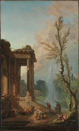 hubert-robert-1773-the-portico-of-a-country-mansion-art-print-fine-art-reproduction-wall-art-id-a39b1yrfi