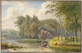 georgius-jacobus-johannes-van-os-1792-landskab-med-figurer-i-en-robåd-kunst-print-fine-art-reproduktion-vægkunst-id-a39p5laay