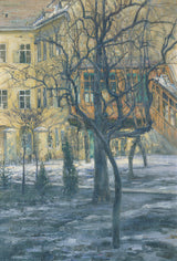 Alois-Hanisch-1909-last-snow-art-print-fine-art-reprodukčnej-wall-art-id-a3azze8f7