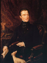埃莉薩·德尼·樺木拉馬丁 1840 年阿爾方斯·德拉馬丁肖像 1790-1869 年詩人和政治家藝術印刷美術複製品牆壁藝術