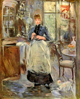 Berthe Morisot - 1886-in-the-jedálne-art-print-fine-art-reprodukčnej-wall-art-id-a3bwl4a5f