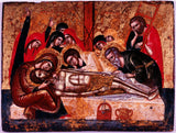 ecole-cretoise-1600-klagan-över-den-döda-kristen-konst-tryck-fin-konst-reproduktion-vägg-konst