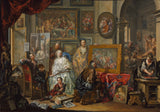 約翰·格奧爾格·普拉澤-1750-藝術家工作室藝術印刷美術複製品牆藝術 ID-a3cyz5y6g