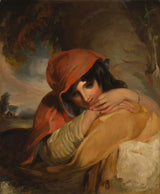 托马斯·苏利-1839-吉普赛女孩艺术印刷美术复制品墙艺术 id-a3dolsl2c