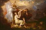 本杰明·韦斯特1791年，从天堂驱逐出的adam和eve的艺术打印精美的艺术复制品-墙壁艺术-id-a3ff32i36
