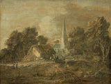 thomas-gainsborough-1772-bosrijk-landschap-met-dorpsscène-kunstprint-fine-art-reproductie-muurkunst-id-a3gs4x5ip