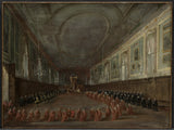 教皇庇護六世登基在大廳向總督告別