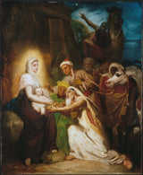 theodore-chasseriau-1856-თაყვანისცემა-of-the-magi-art-print-fine-art-reproduction-wall-art