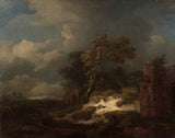 雅各布·伊萨克斯·范·鲁伊斯黛尔1650景观与废墟-艺术印刷精美的艺术复制品-墙-艺术-id-a3ihr3nnx