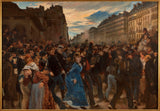 alfred-dehodencq-1879-the-start-moving-in-1870월-XNUMX-art-print-fine-art-reproduction-wall-art