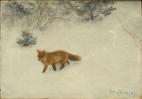 Bruno-Liljefors-1893-the-fox-art-print-fine-art-gjengivelse-vegg-art-id-a3j6dq40k