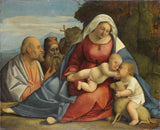 未知-1515-處女和孩子與年輕的施洗者聖徒藝術印刷品精美藝術複製牆藝術 id-a3kqqz988