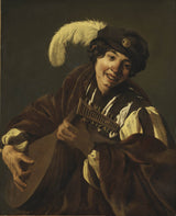 hendrick-ter-brugghen-162-a-boy-play-the-the-lauting-hearing-one-of-a-series-of-the-five-senses-art-print-fine-art-reproduction-wall art- id-a3mb7luff