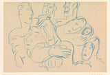 leo-gestel-1891-sketch-journal-study-inim-rühmaga-kunstitrükk-kauni-kunsti-reproduktsioon-seinakunsti-id-a3mku048y