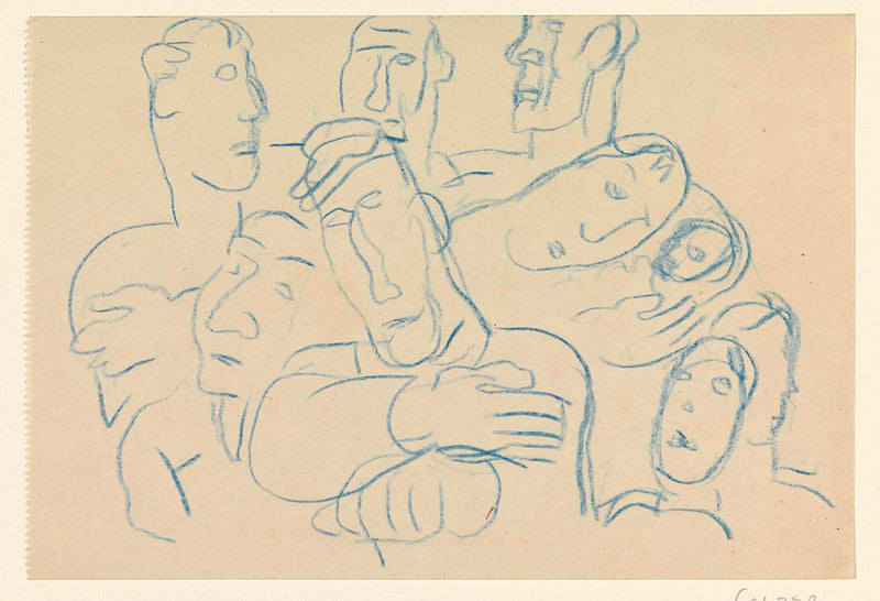 leo-gestel-1891-sketch-journal-study-with-a-group-of-people-art-print-fine-art-reproduction-wall-art-id-a3mku048y