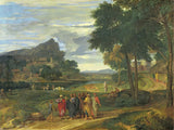 francisque-millet-1679-christ-cu-jairus-print-art-reproducție-artistică-art-perete-id-a3nl93df6