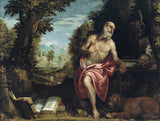 værksted-af-paolo-veronese-1590-saint-jerome-i-vildmarken-kunst-print-fine-art-reproduction-wall-art-id-a3nozn72j