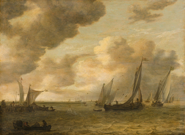 jan-van-goyen-1655-estuary-with-sailing-boats-art-print-fine-art-reproduction-wall-art-id-a3ohui9wb