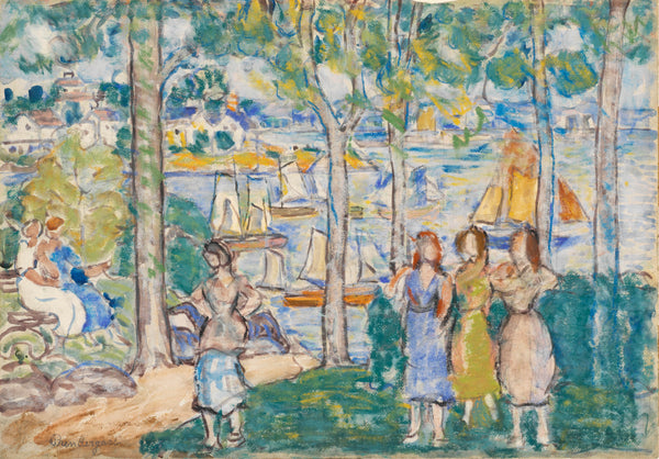 maurice-brazil-prendergast-1916-trees-houses-people-art-print-fine-art-reproduction-wall-art-id-a3ouykaln