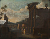 agostino-tassi-17 世纪景观与港口和古董建筑艺术印刷精美艺术复制墙艺术 id-a3p69jhkm