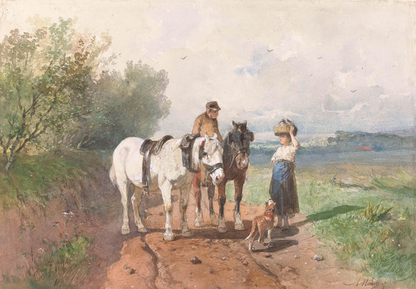 anton-mauve-1848-chat-on-a-country-road-art-print-fine-art-reproduction-wall-art-id-a3quo0iok