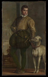 保羅·維羅內塞-1570-男孩與灰狗藝術印刷美術複製品牆藝術 id-a3qyfv9fz