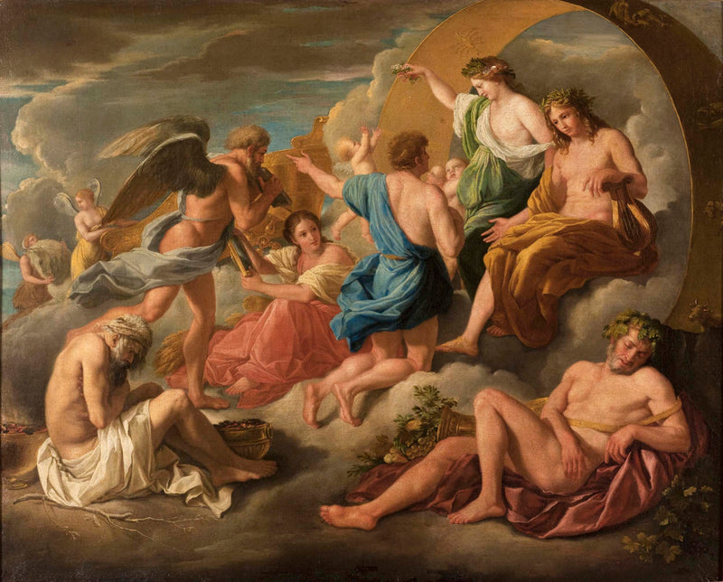 anonymous-1600-apollo-giving-his-chariot-to-phaeton-art-print-fine-art-reproduction-wall-art