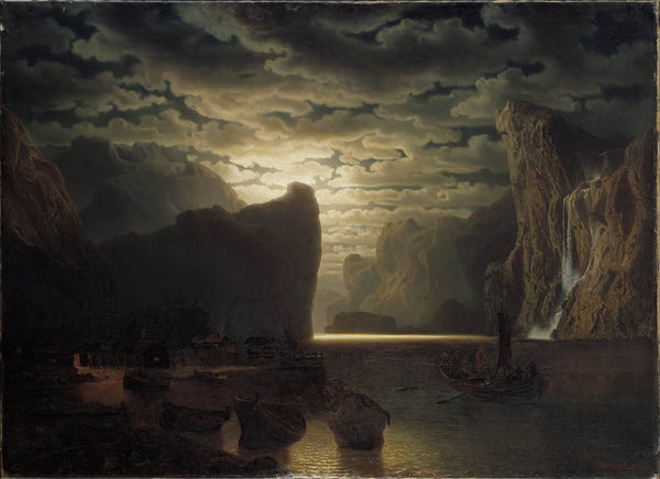 marcus-larson-1861-norwegian-fjord-in-moonlight-motif-from-the-parish-fjord-art-print-fine-art-reproduction-wall-art-id-a3tb8bpen