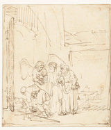רמברנדט-ואן-ריין-1640-עזיבת טוביאס-והמלאך-אמנות-הדפס-אמנות-רבייה-קיר-אמנות-id-a3tfdsl10