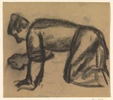leo-gestel-1891-knästående-man-konst-tryck-finkonst-reproduktion-väggkonst-id-a3tqzn4bn