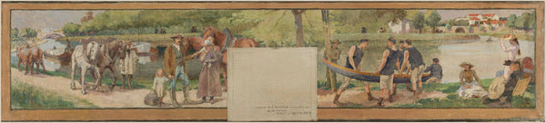 edmond-debon-1890-sketch-for-the-municipality-of-saint-maurice-landscape-the-banks-of-the-marne-in-the-hall-art-print-fine-art-reproduction-wall-art