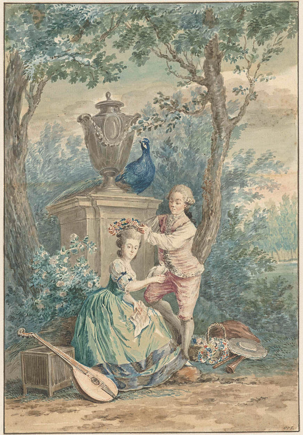 nicolaes-muys-1750-elegant-couple-in-a-park-art-print-fine-art-reproduction-wall-art-id-a3uyu2qih