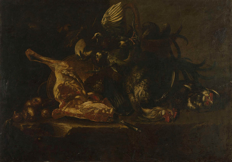 christoffel-puytlinck-1660-still-life-with-meat-and-dead-birds-art-print-fine-art-reproduction-wall-art-id-a3vcfcmsj