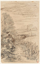 Јозеф-Израел-1834-пејзаж-са-струјом-уметничка-штампа-ликовна-репродукција-зид-уметност-ид-а3кд1гктх