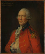 托馬斯·蓋恩斯伯勒·保羅·佩切爾中校肖像 1724-1800 年藝術印刷美術複製品牆藝術 id-a3xvjyywj