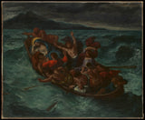 eugene-delacroix-1853-kristen-sov-under-stormen-kunsttrykk-fin-kunst-reproduksjon-veggkunst-id-a3xwwcq2s