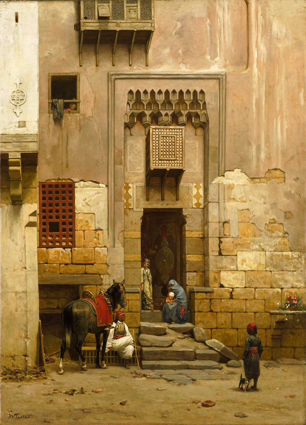 willem-de-famars-testas-1868-the-courtyard-of-a-house-in-cairo-art-print-fine-art-reproduction-wall-art-id-a3yyuhtwt