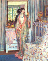 frederick-carl-frieseke-1915-the-robe-art-print-fine-art-reproductie-muurkunst-id-a3z82dfny