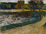 Wassily Kandinsky---engleză-Munchen grădina-art-print-fin-art-reproducere-wall-art-id-a40431ijk