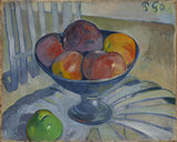 ポール・ゴーギャン-1890-果物-皿-庭-椅子-アート-プリント-ファインアート-複製-ウォール-アート-id-a41392j0d
