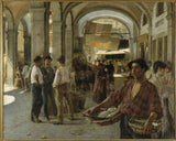 奥斯卡·比约克（Oscar-Bjorck）1887年，威尼斯人在市场上覆盖了艺术印刷精美的艺术复制品墙艺术ID A4146OPRT