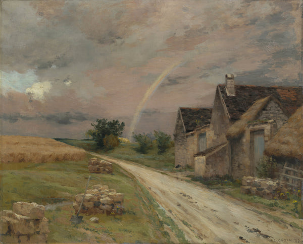 jean-charles-cazin-1883-the-rainbow-acheres-la-foret-art-print-fine-art-reproduction-wall-art-id-a419u4lnx