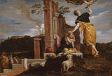 大衛·特尼爾斯年輕的 1656 年亞伯拉罕犧牲以撒藝術印刷品美術複製品牆藝術 id a41ojo01f