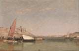 Edward William Cooke - 1863-Toulon-art-print-fine-art-reprodukčnej-wall-art-id-a427ju0ok