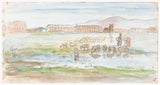jozef-israels-1834-planície-com-ovelhas-no-fundo-ruínas-de-uma-impressão-de-arte-reprodução-de-belas-artes-id-arte-de-parede-a42m2xh58